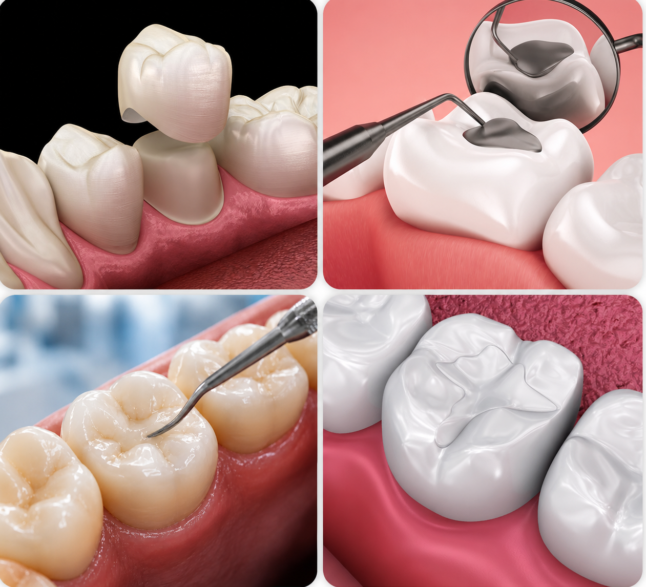 Crowns for back baby teeth
